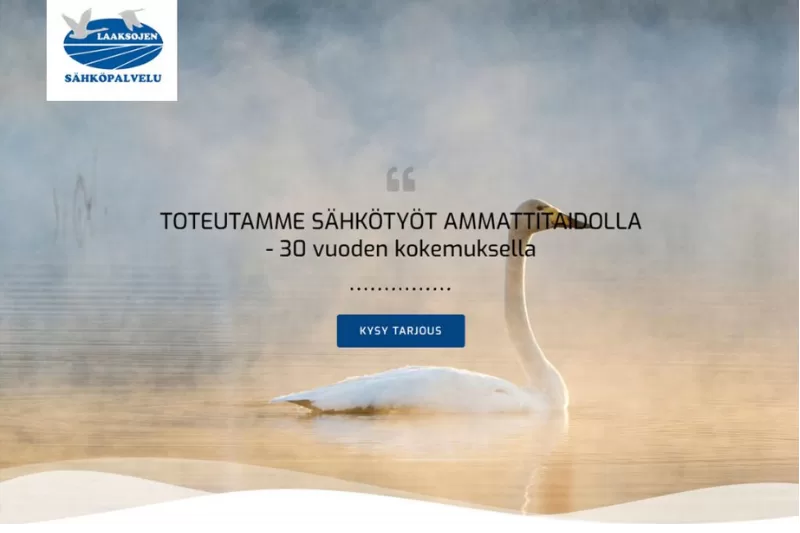 Nettisivu -referenssi laaksojensahkopalvelu.fi -katjasgraafinen