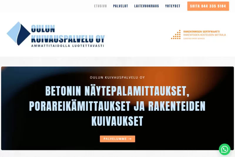 Nettisivu -referenssi oulunputkityo.fi